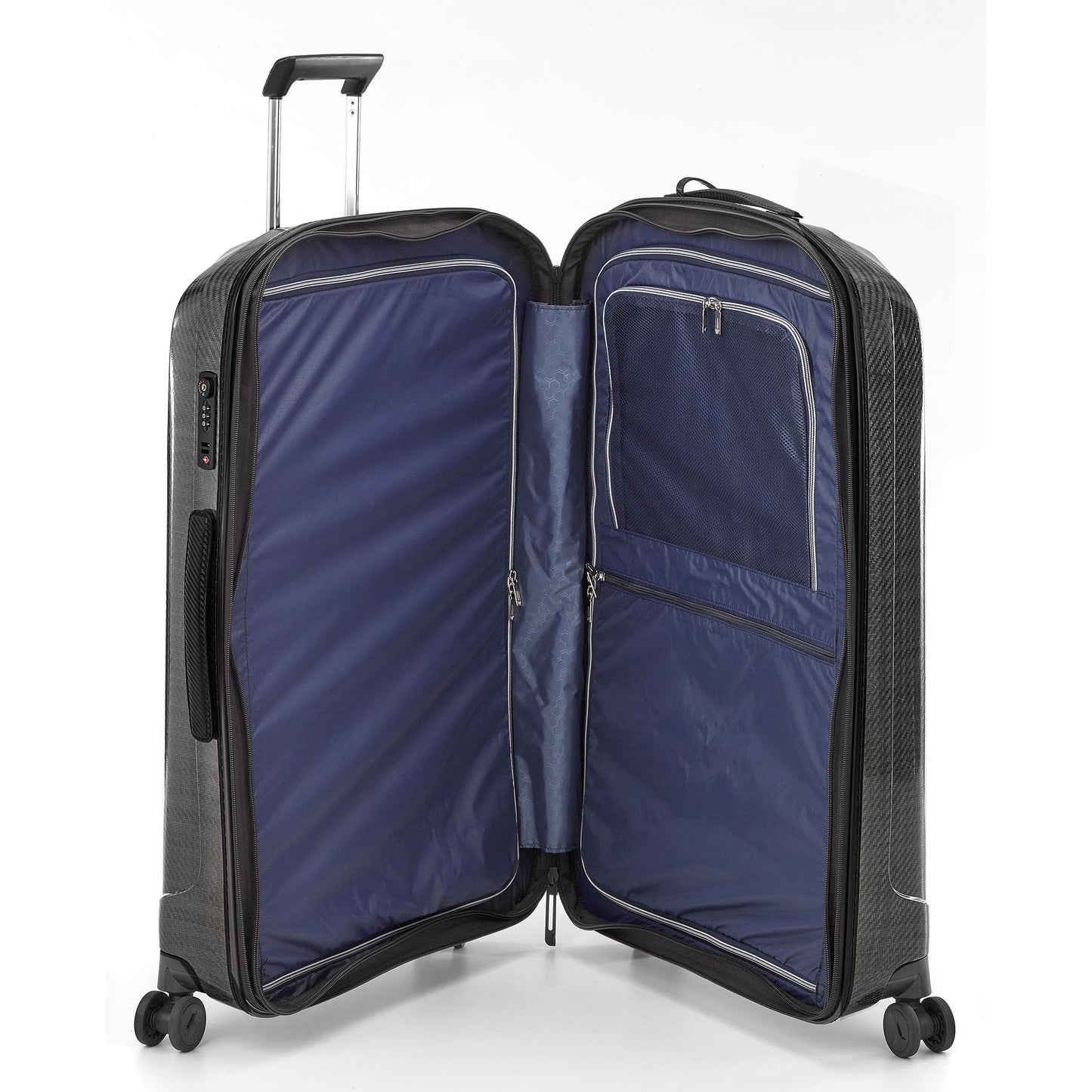 Roncato WE ARE DLX nero grafite 28 inch checked in suitcase, black large hardcase luggage