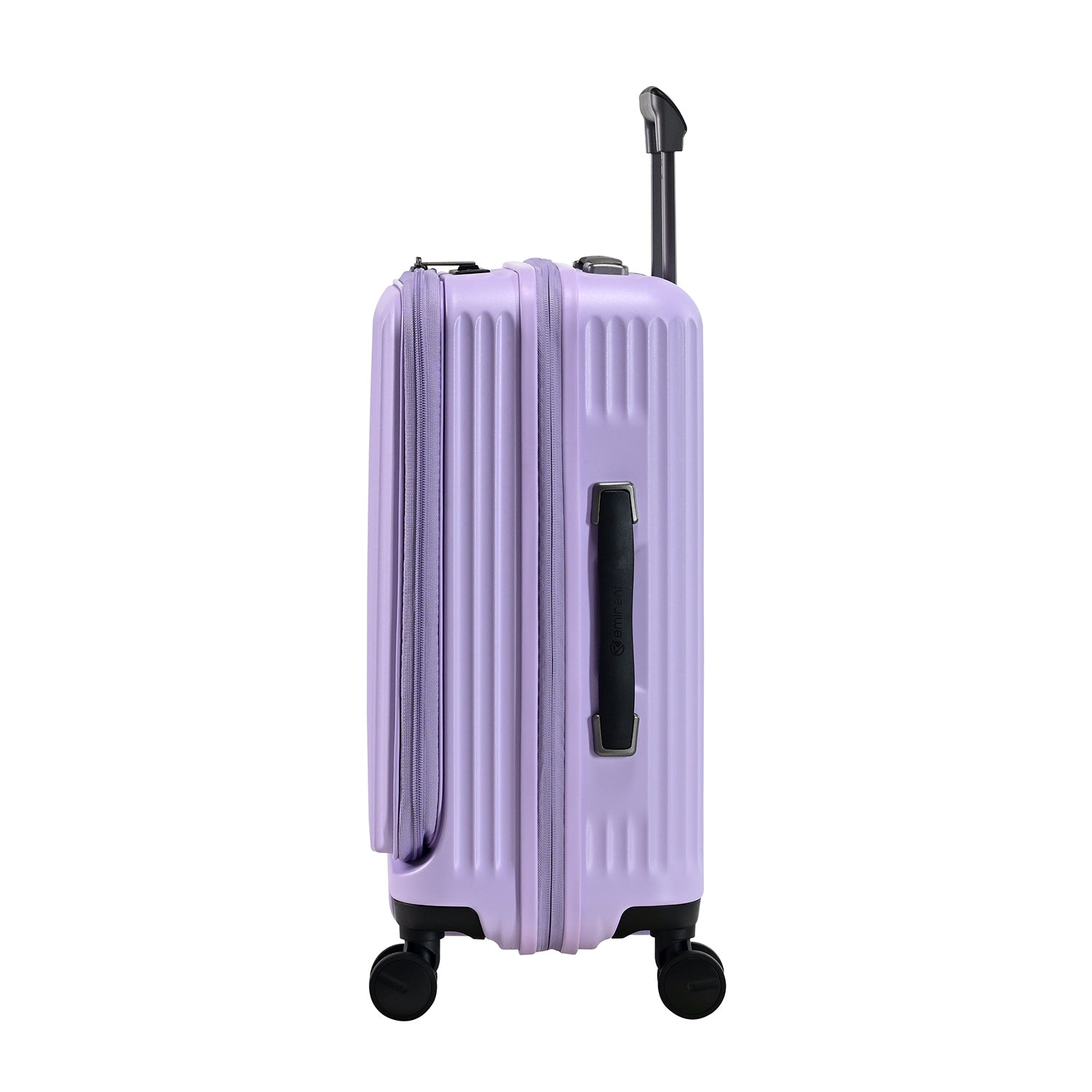 Eminent Alfred KK70 Light Purple cabin suitcase with a front-opening design