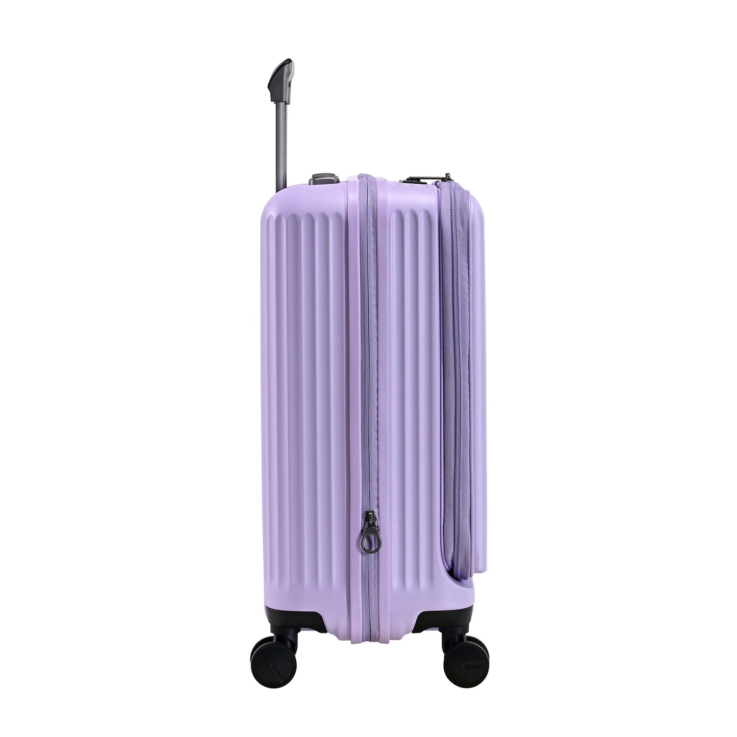 Eminent Alfred KK70 Light Purple cabin suitcase with a front-opening design