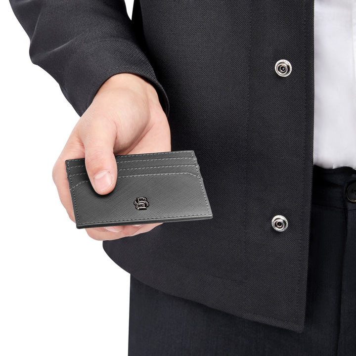 BOSS Double B Saffiano Card Holder