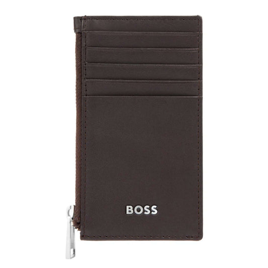 BOSS Zip Classic Smooth Card Holder