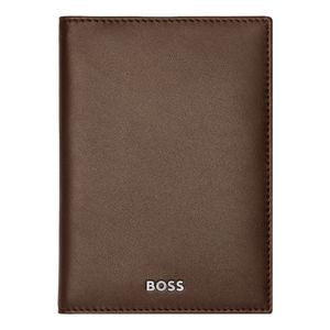 BOSS Classic Smooth Passport Holder HLP403Y (Brown)