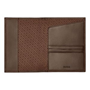BOSS Classic Smooth Passport Holder HLP403Y (Brown)