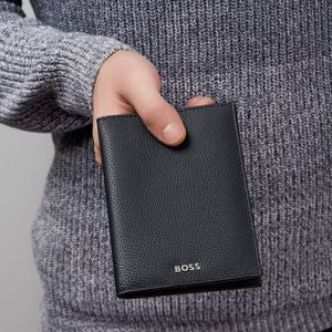 BOSS Classic Grained Passport Holder HLP416A (Black)