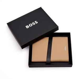 BOSS Classic Grained Passport Holder HLP416X (Camel)