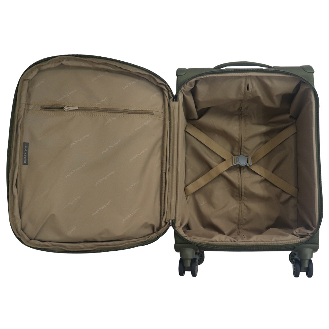 Hush Puppies dark grey 19 inch cabin suitcase, model 69-3147 softcase luggage