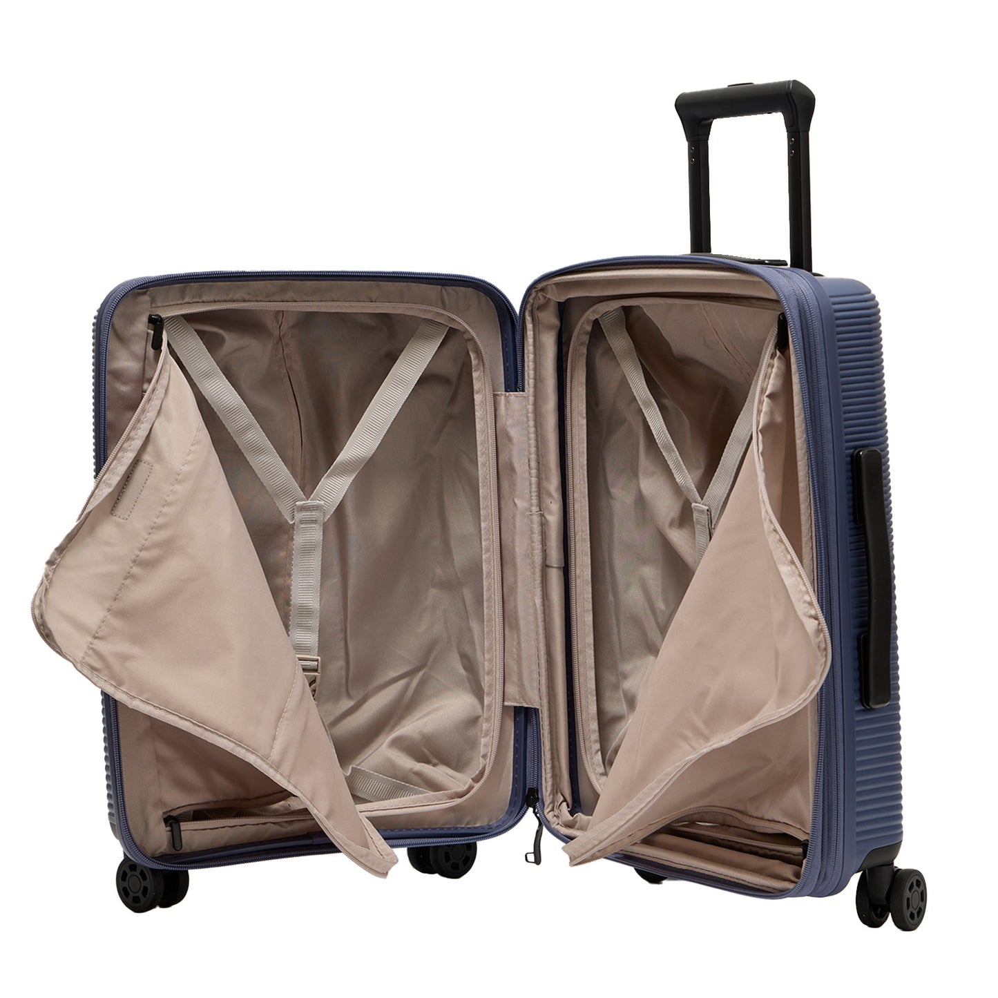 Hush Puppies blue 20 inch cabin suitcase, model 69-4036 hardcase luggage
