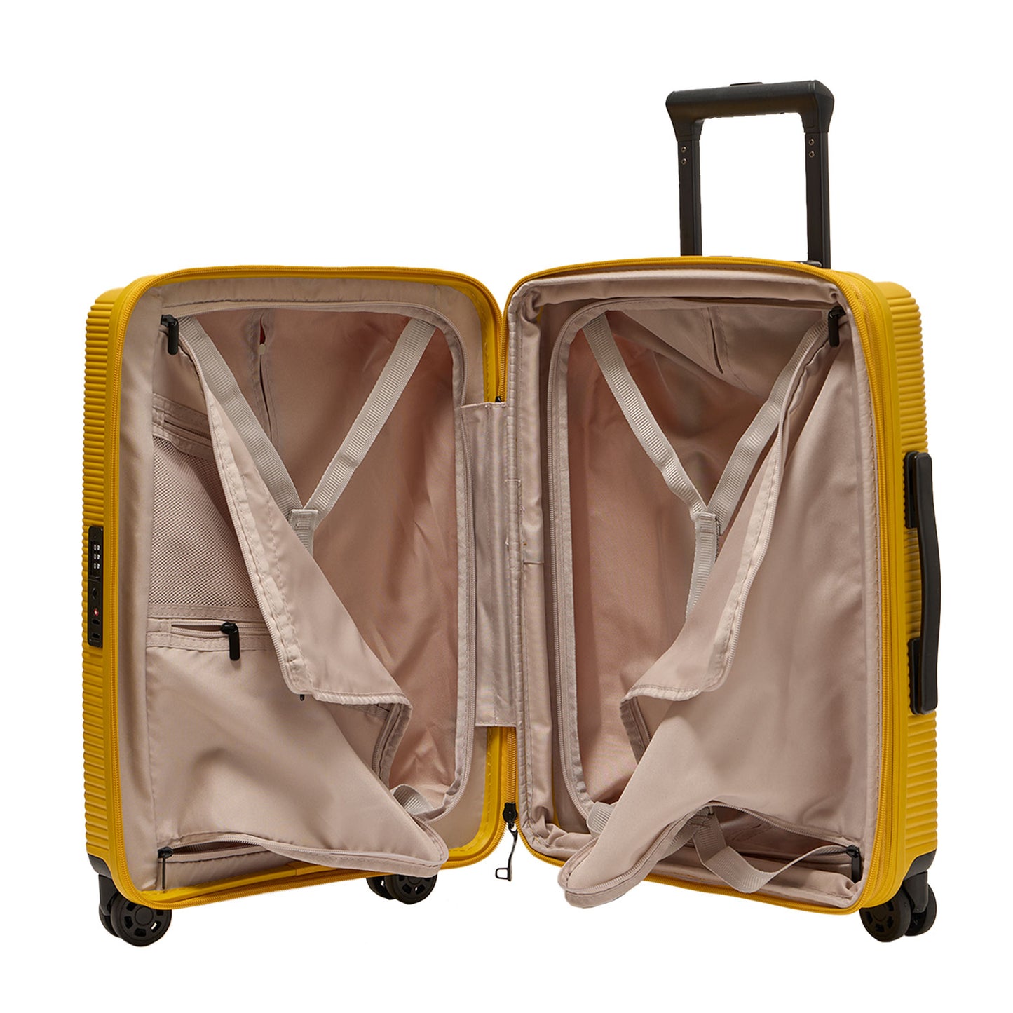Hush Puppies yellow 20 inch cabin suitcase, model 69-4036 hardcase luggage