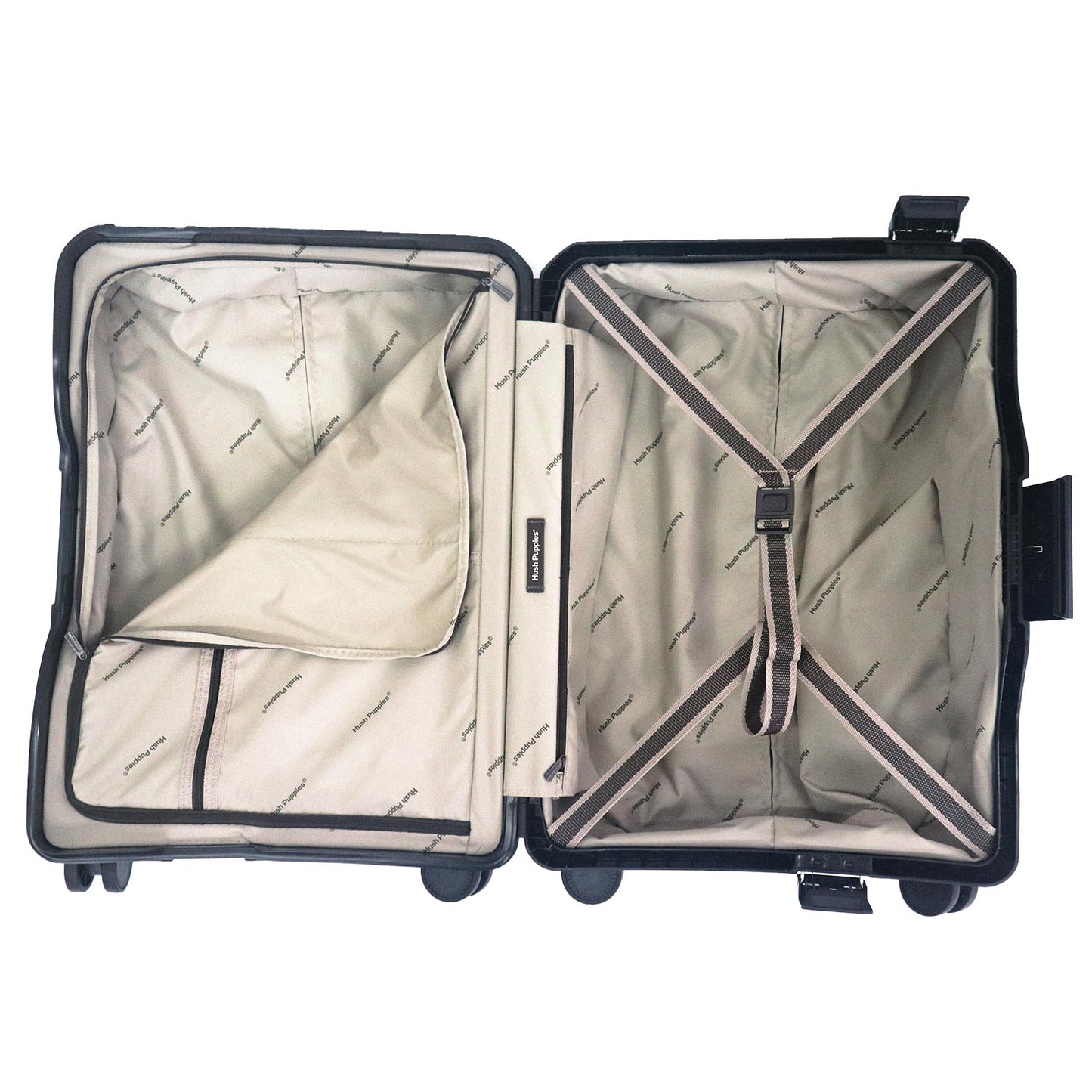 Hush Puppies Luggage 69-4037 20'' Carry on Luggage Black