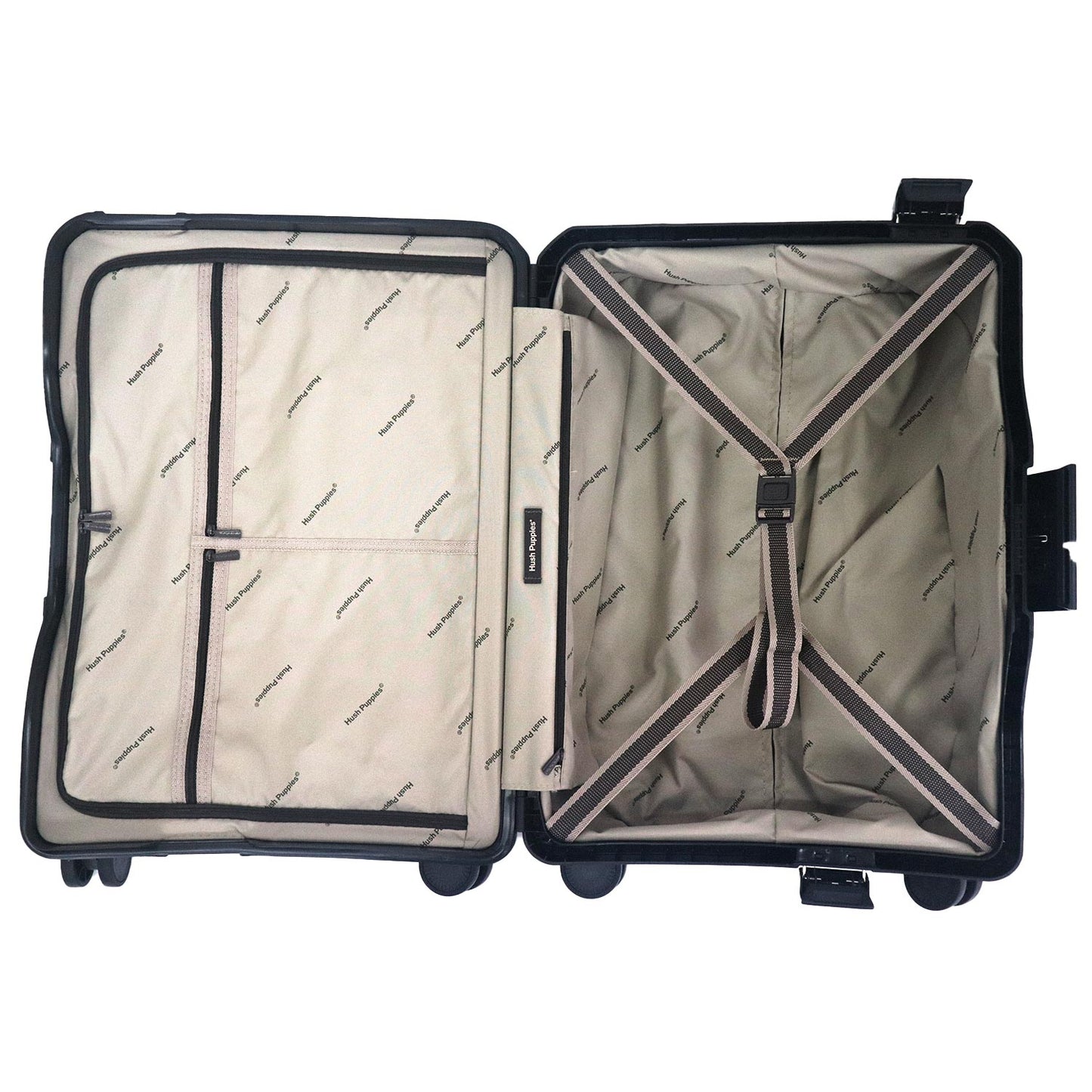 Hush Puppies Luggage 69-4037 20'' Carry on Luggage Black
