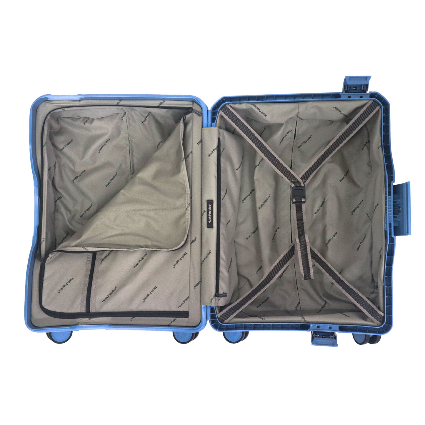 Hush Puppies Luggage 69-4037 20'' Carry on Luggage Blue