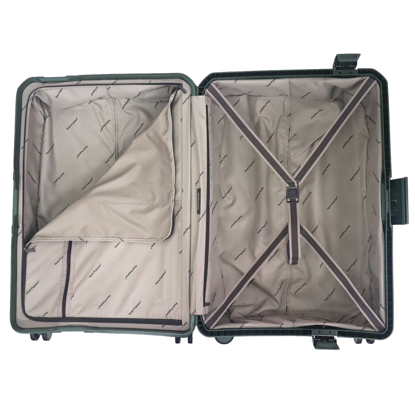 Hush Puppies Luggage 69-4037  24'' Checked In Luggage Green