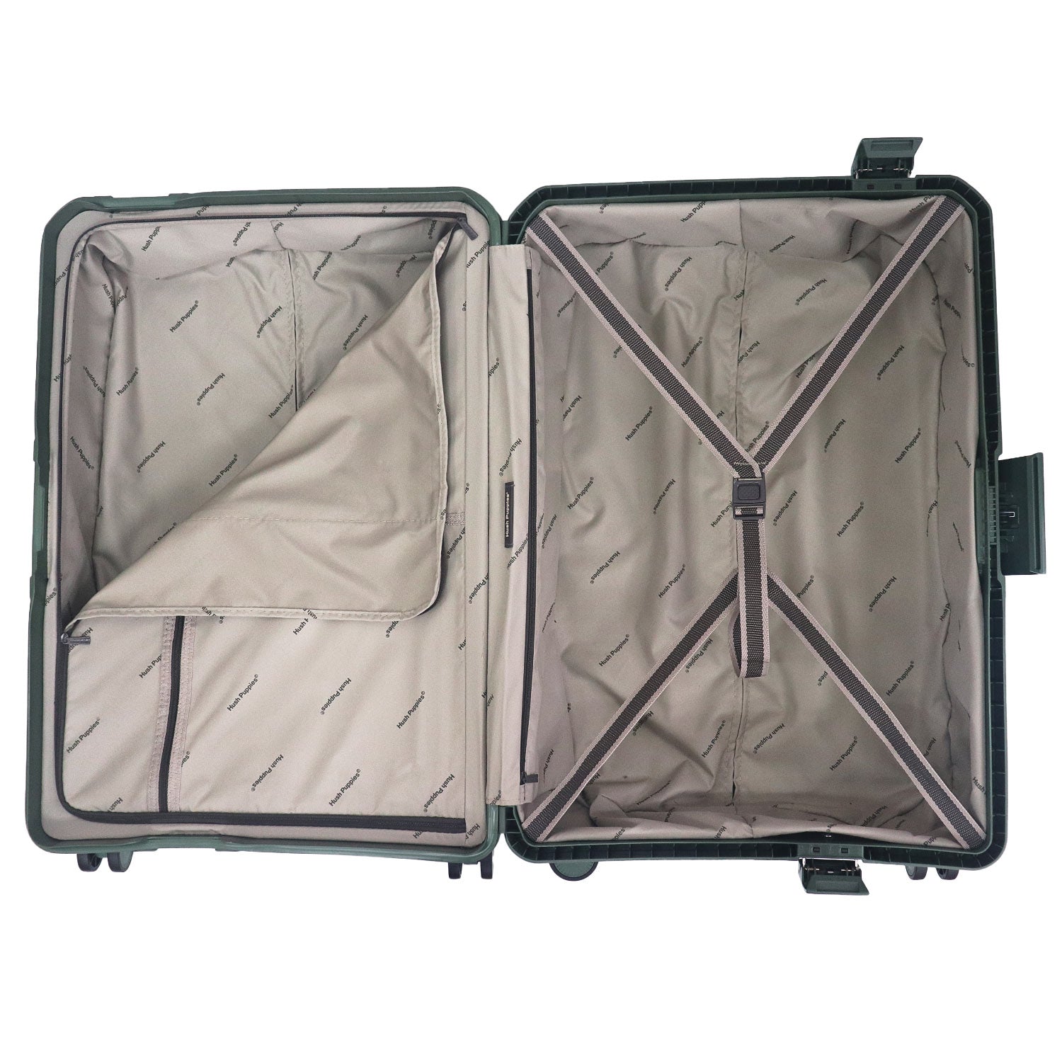 Hush Puppies Luggage 69-4037  24'' Checked In Luggage Green