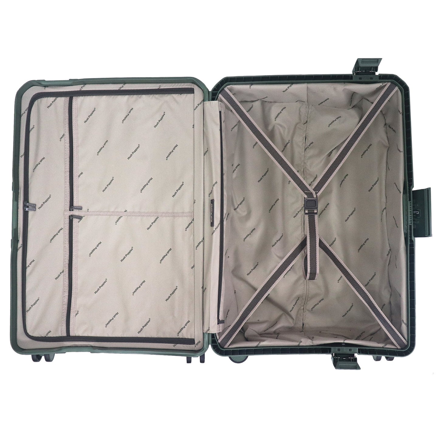 Hush Puppies Luggage 69-4037  24'' Checked In Luggage Green