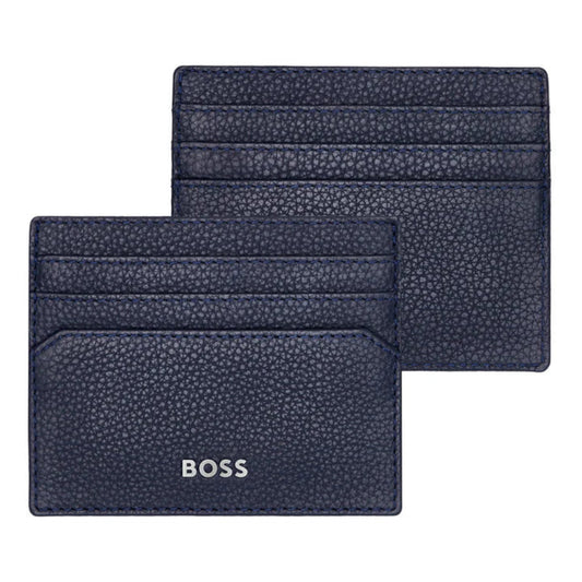 BOSS Classic Grained Key Ring & Card Holder Gift Set