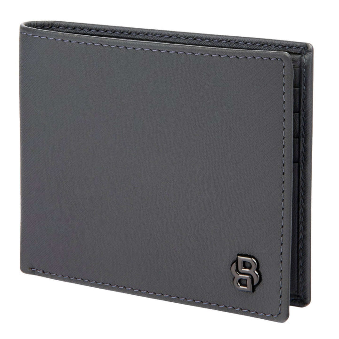 HUGO BOSS HLW526H - Wallet Double B Saffiano Grey
