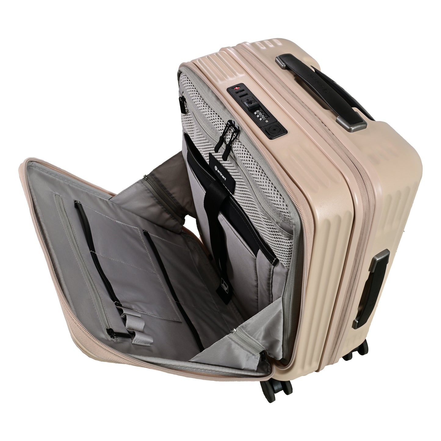 Eminent Alfred KK70 cabin suitcase with front opening