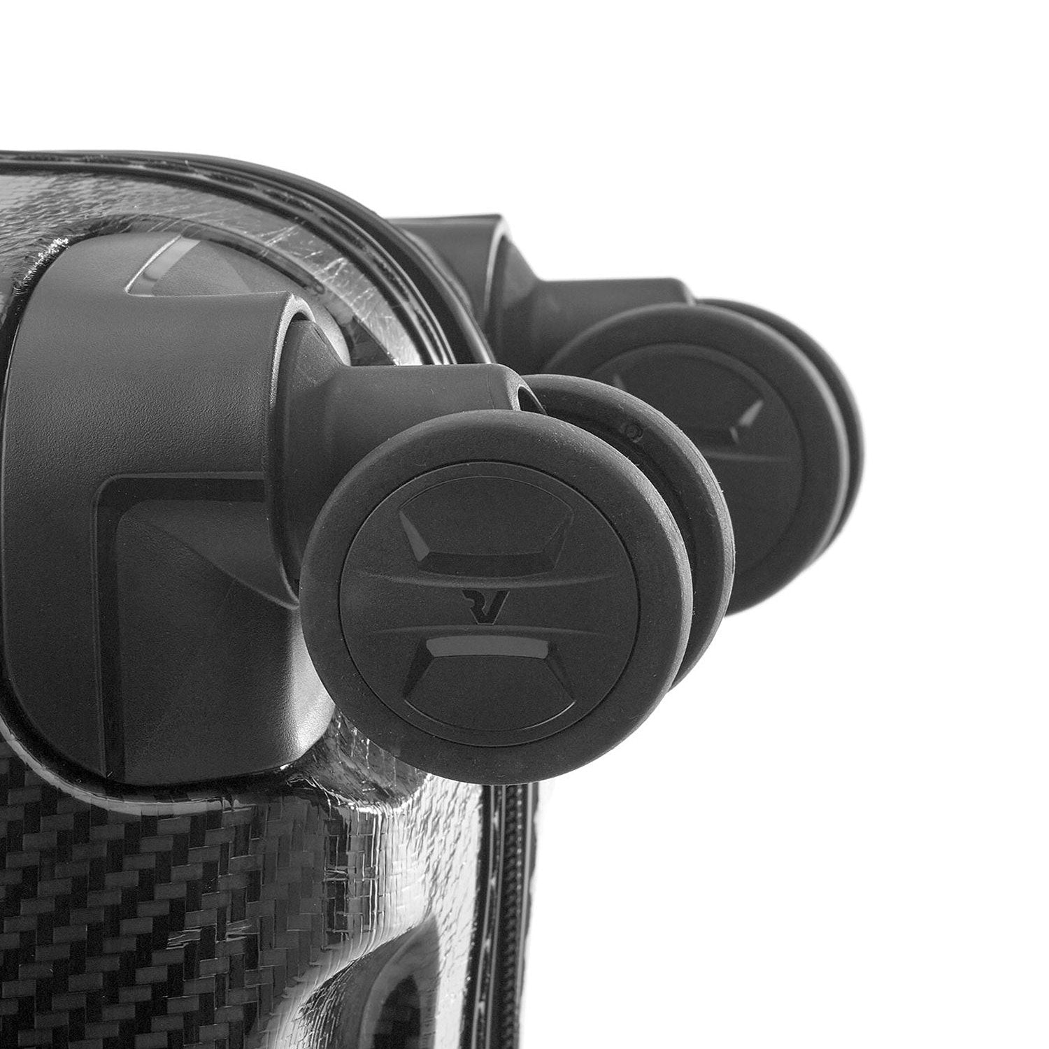 Roncato We ARE DLX  nero grafite 24 inch checked in suitcase, black hardcase luggage