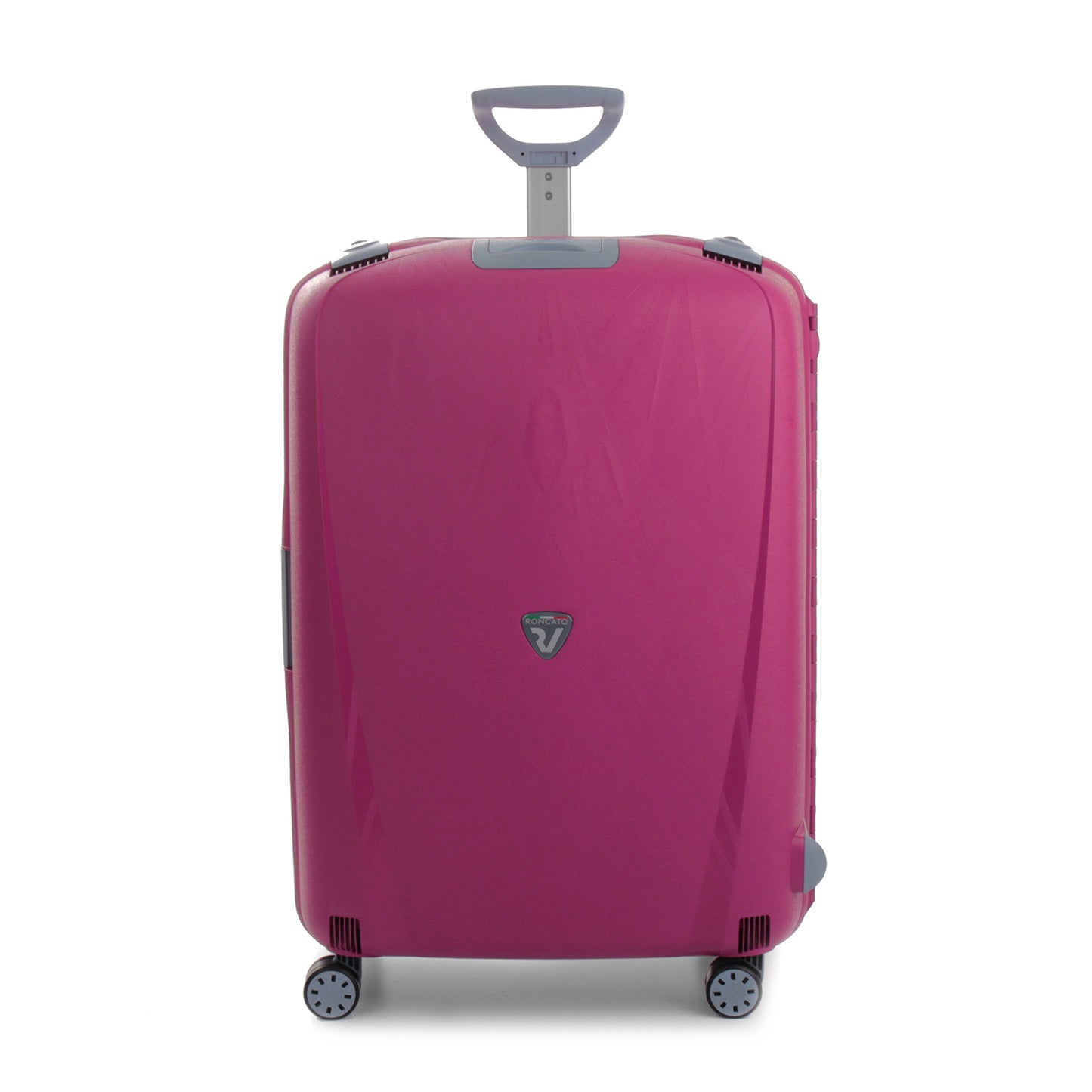 Roncato Light magenta 28 inch checked suitcase, hardcase luggage with TSA lock system