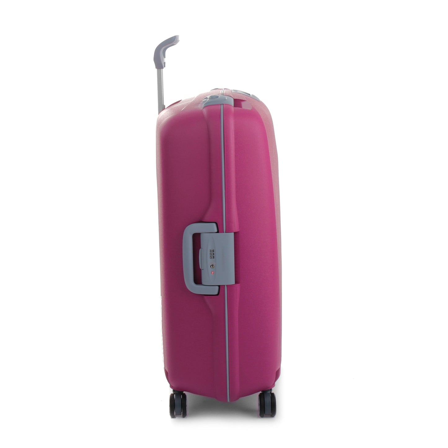 Roncato Light magenta 28 inch checked suitcase, hardcase luggage with TSA lock system