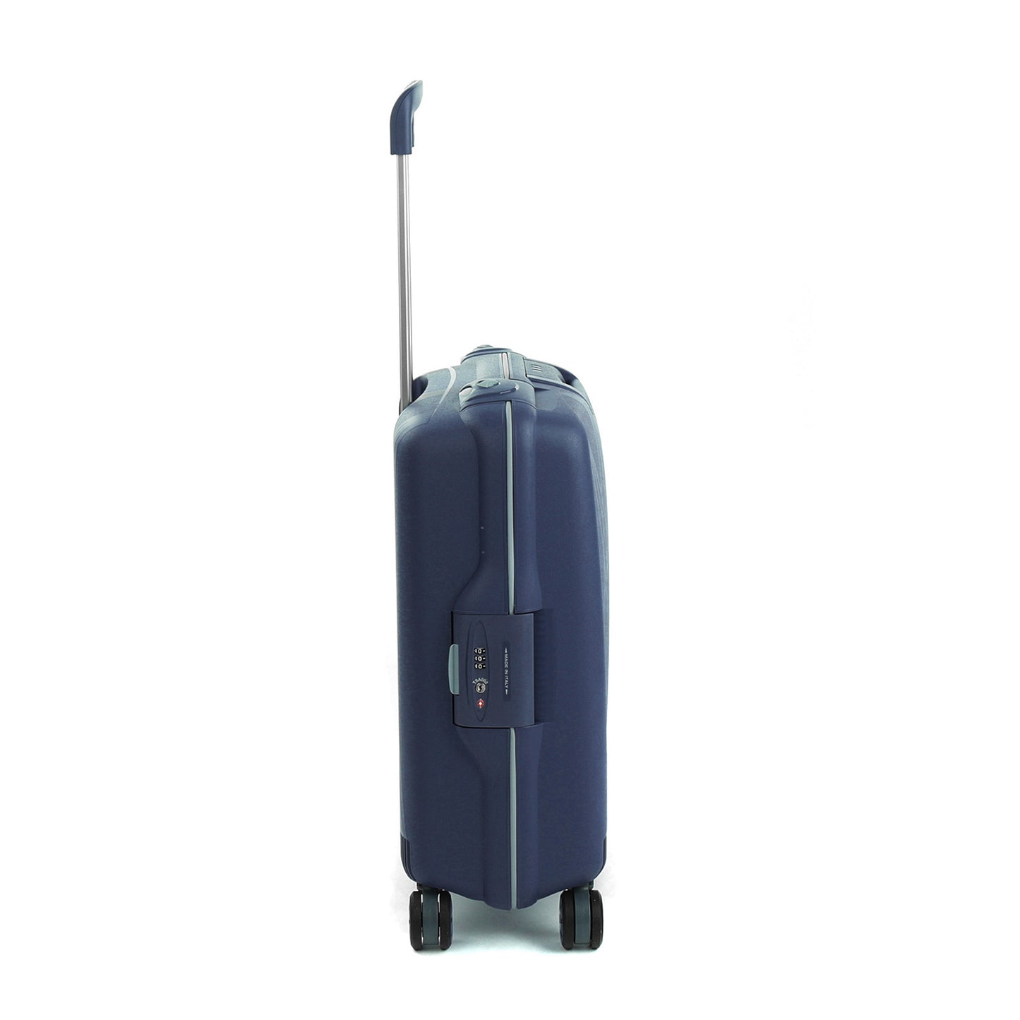 Roncato Light Navy 20 inch cabin suitcase, hardcase carry-on luggage with TSA lock system