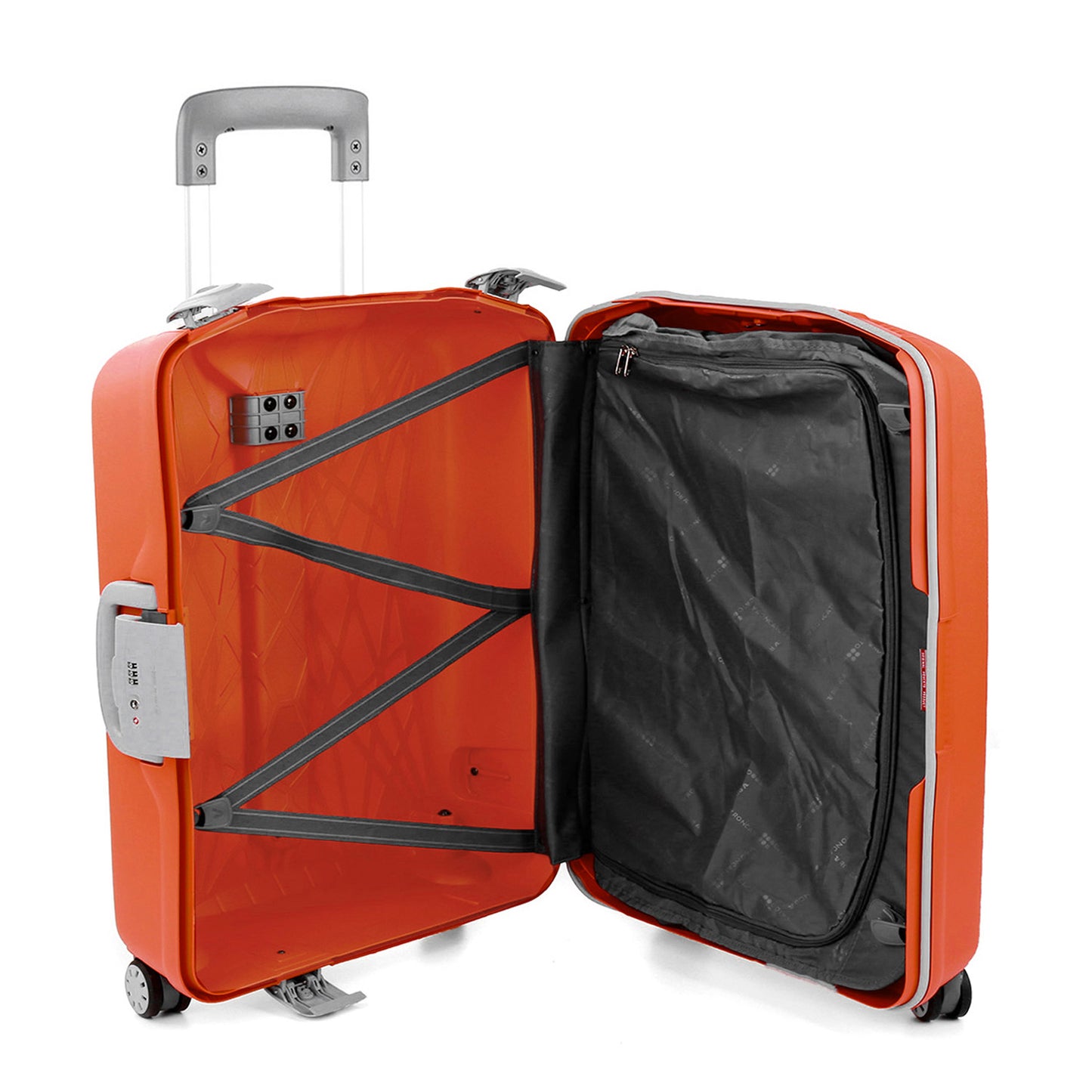 Roncato Light Papaia 20 inch cabin suitcase, hardcase carry-on luggage with TSA lock system