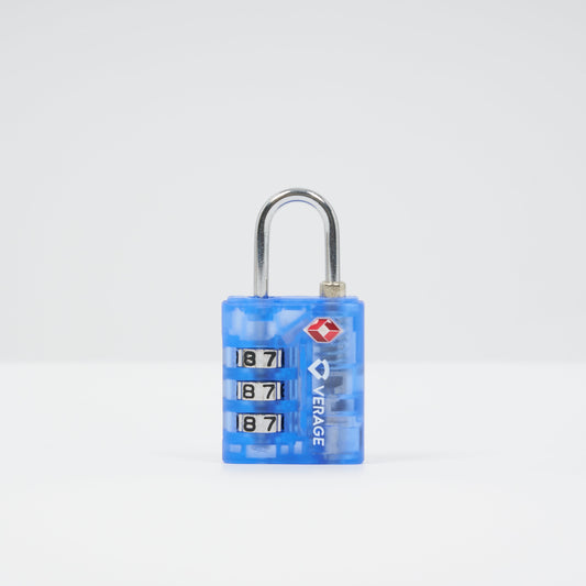 Verage TSA 3 Dial Combination Lock VG5137 Clear Blue