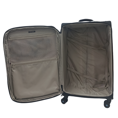 Hush Puppies 69-3149 Montreal Pop lightweight black   28 inch checked in  luggage suitcase