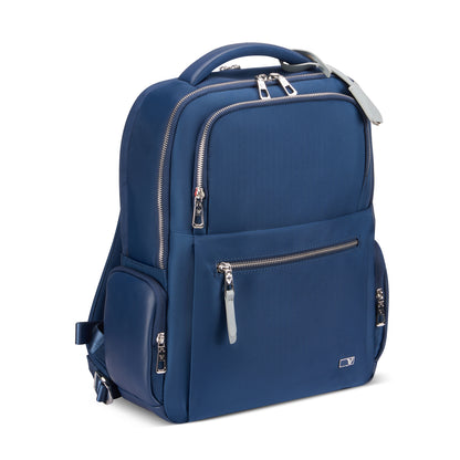 Roncato Woman Biz Business Backpack with 14.1" Laptop Compartment (Blue Notte)