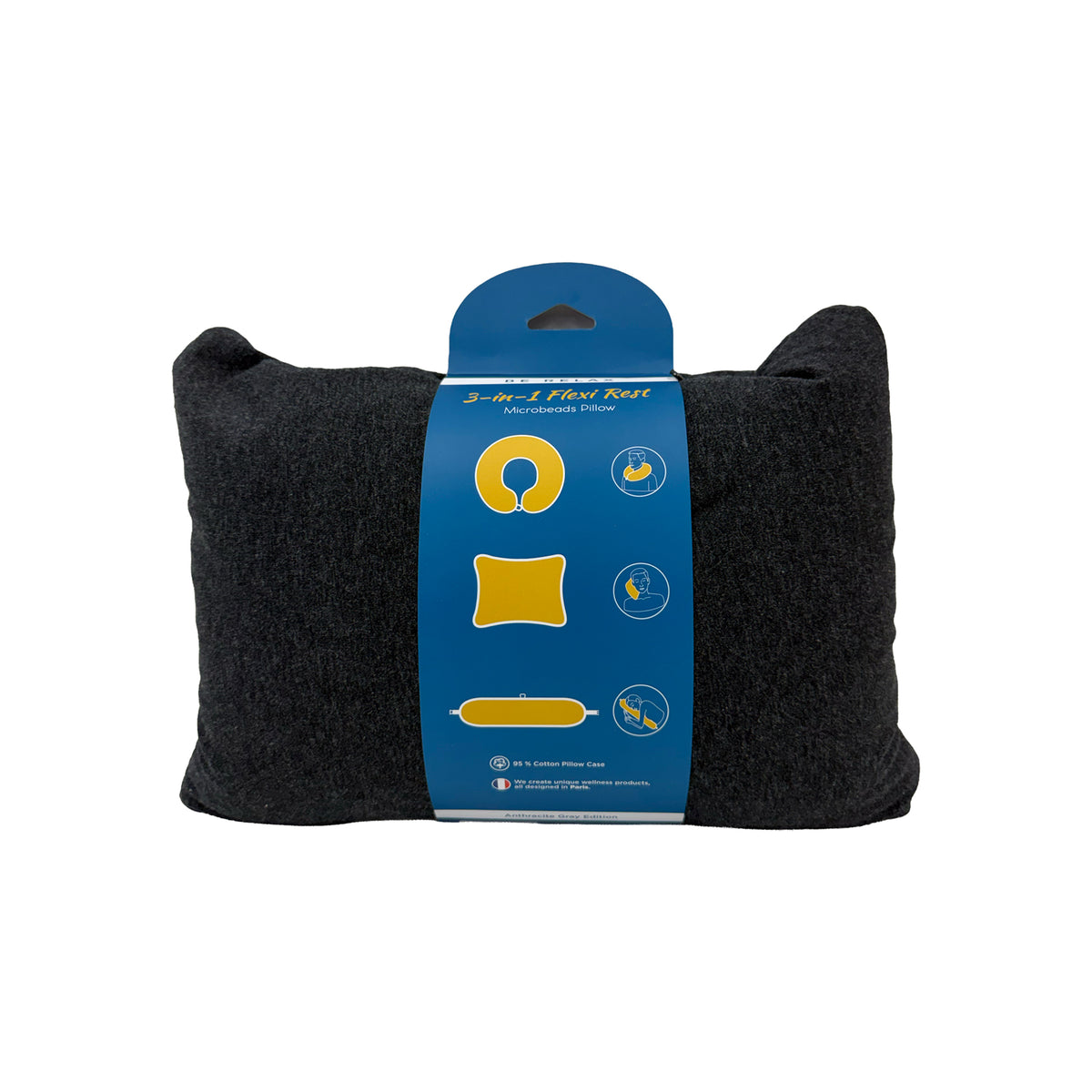 BE RELAX 3-in-1 Flexi Rest Microbeads Pillow