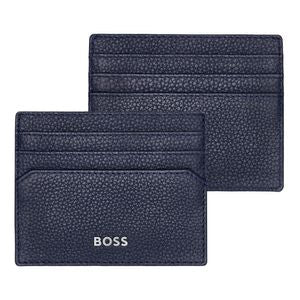 BOSS Classic Grained Card Holder HLC416 (Navy)