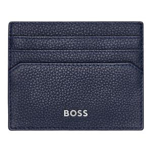 BOSS Classic Grained Card Holder HLC416 (Navy)