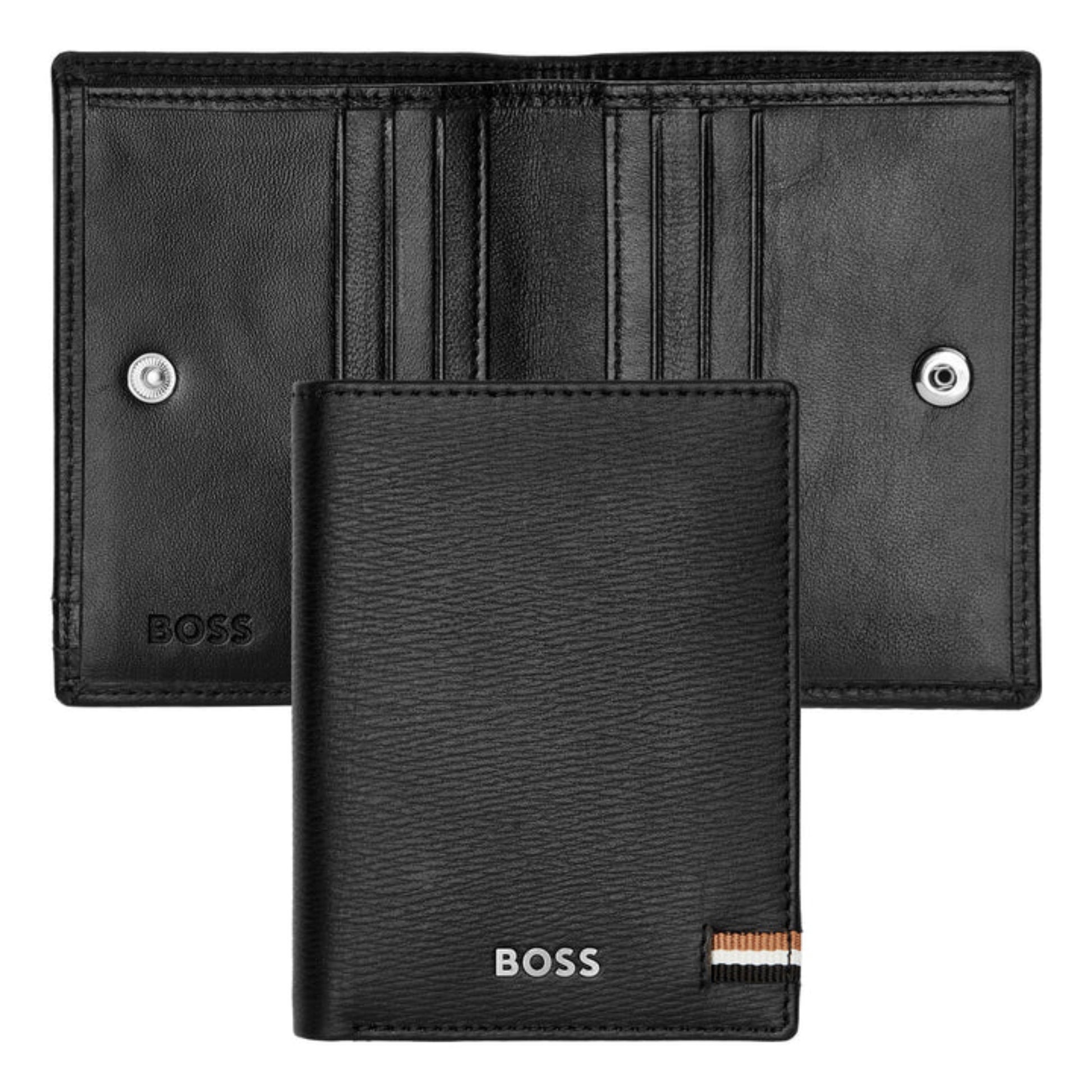 HUGO BOSS Iconic Folding Card Holder Black HLE421A