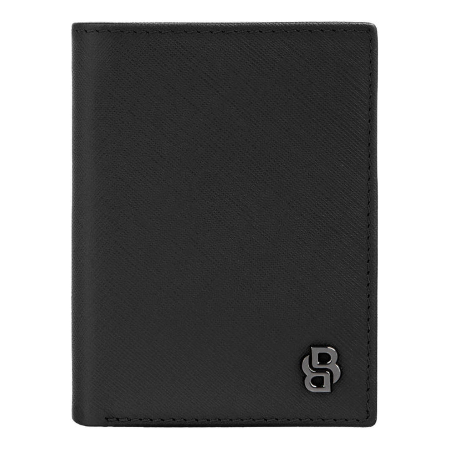 BOSS Double B Saffiano Folding Card Holder