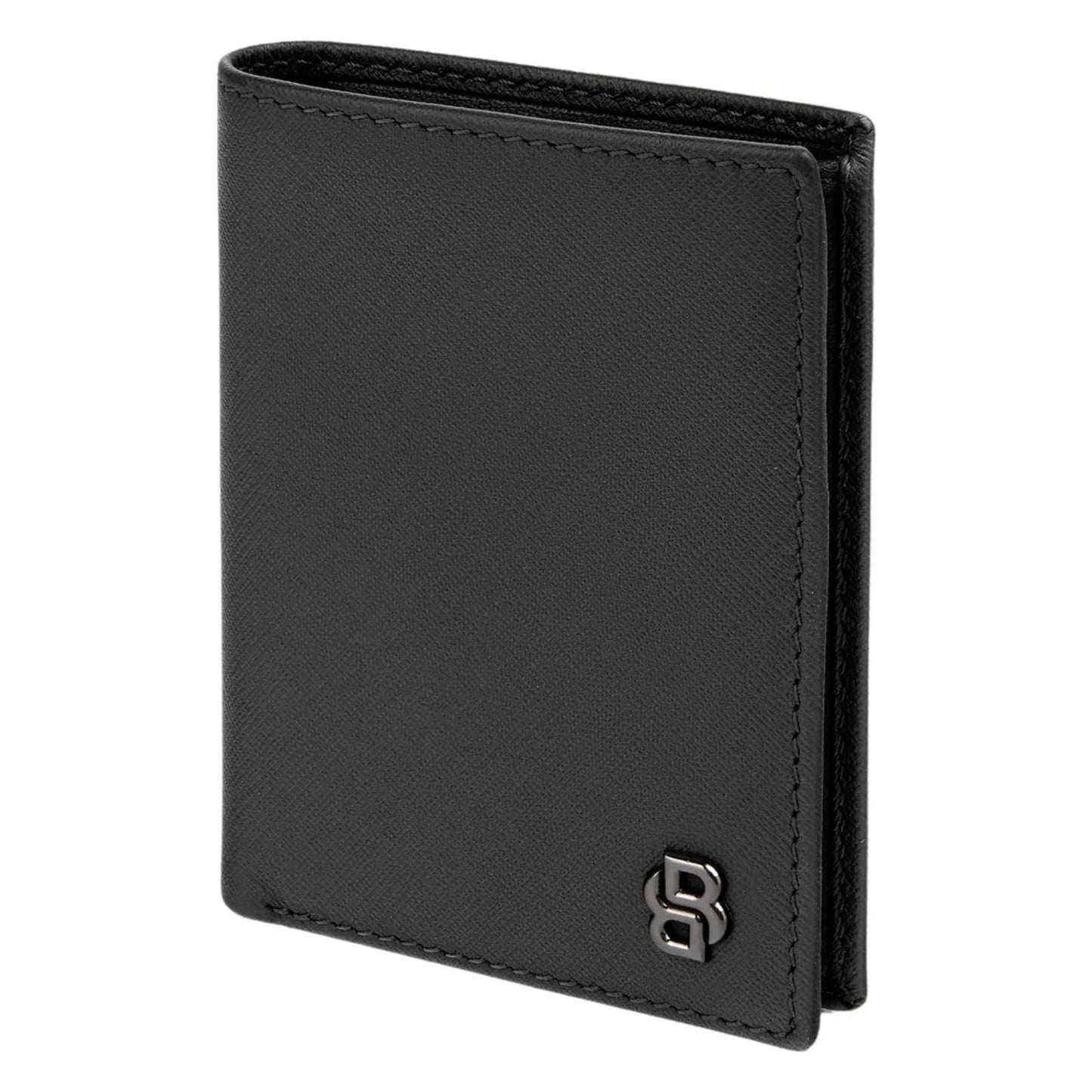 BOSS Double B Saffiano Folding Card Holder
