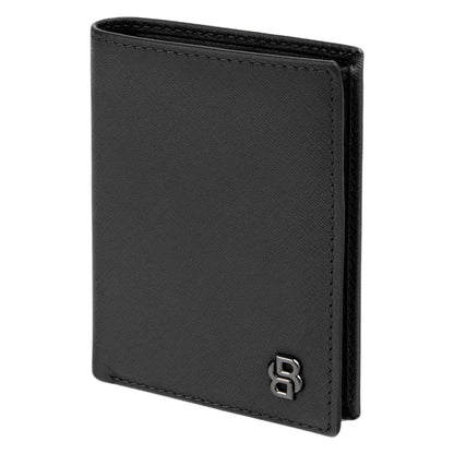BOSS Double B Saffiano Folding Card Holder