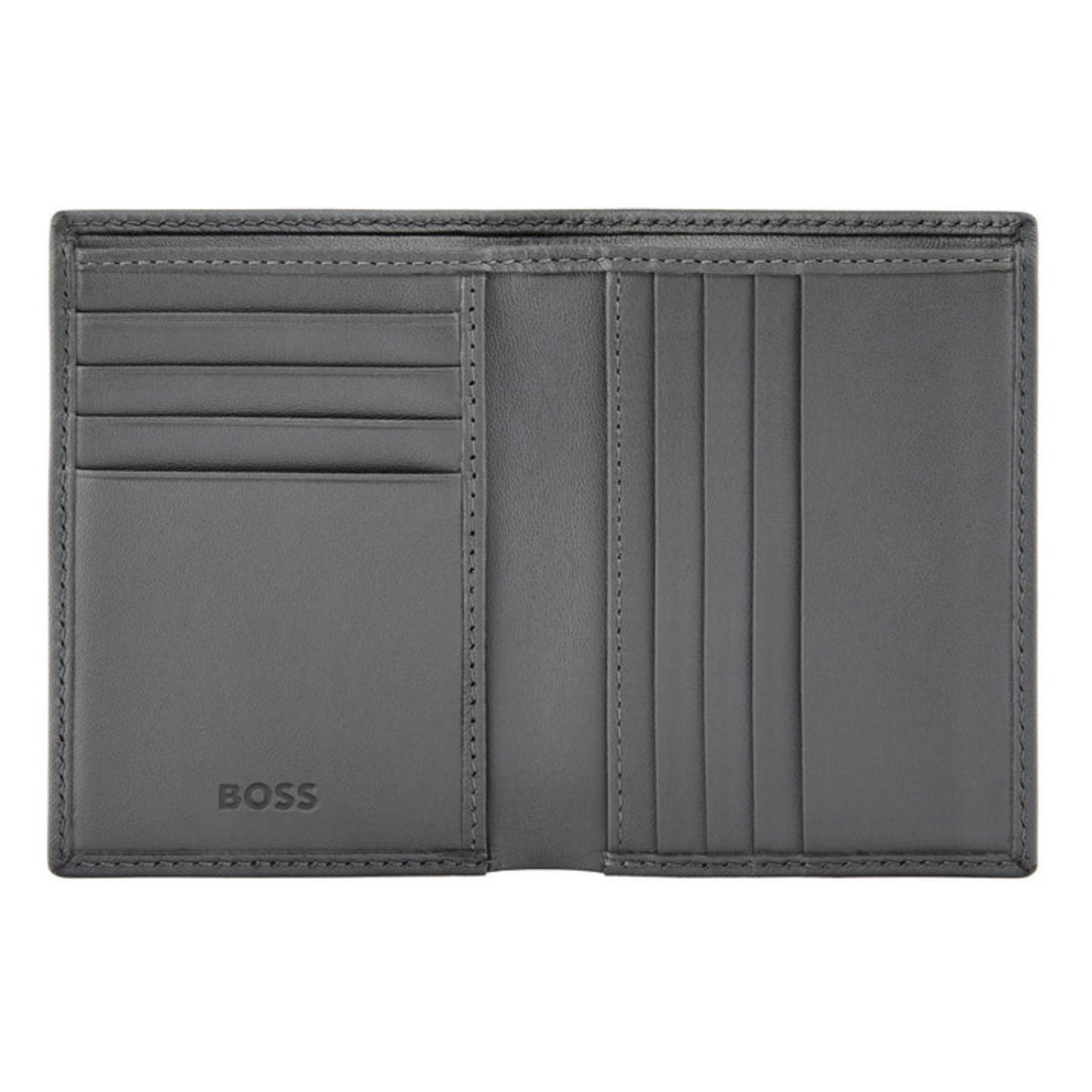 BOSS Double B Saffiano Folding Card Holder