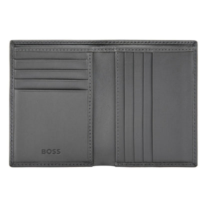 BOSS Double B Saffiano Folding Card Holder