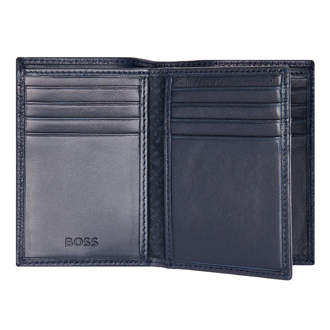 BOSS Trifold Classic Grained Card Holder