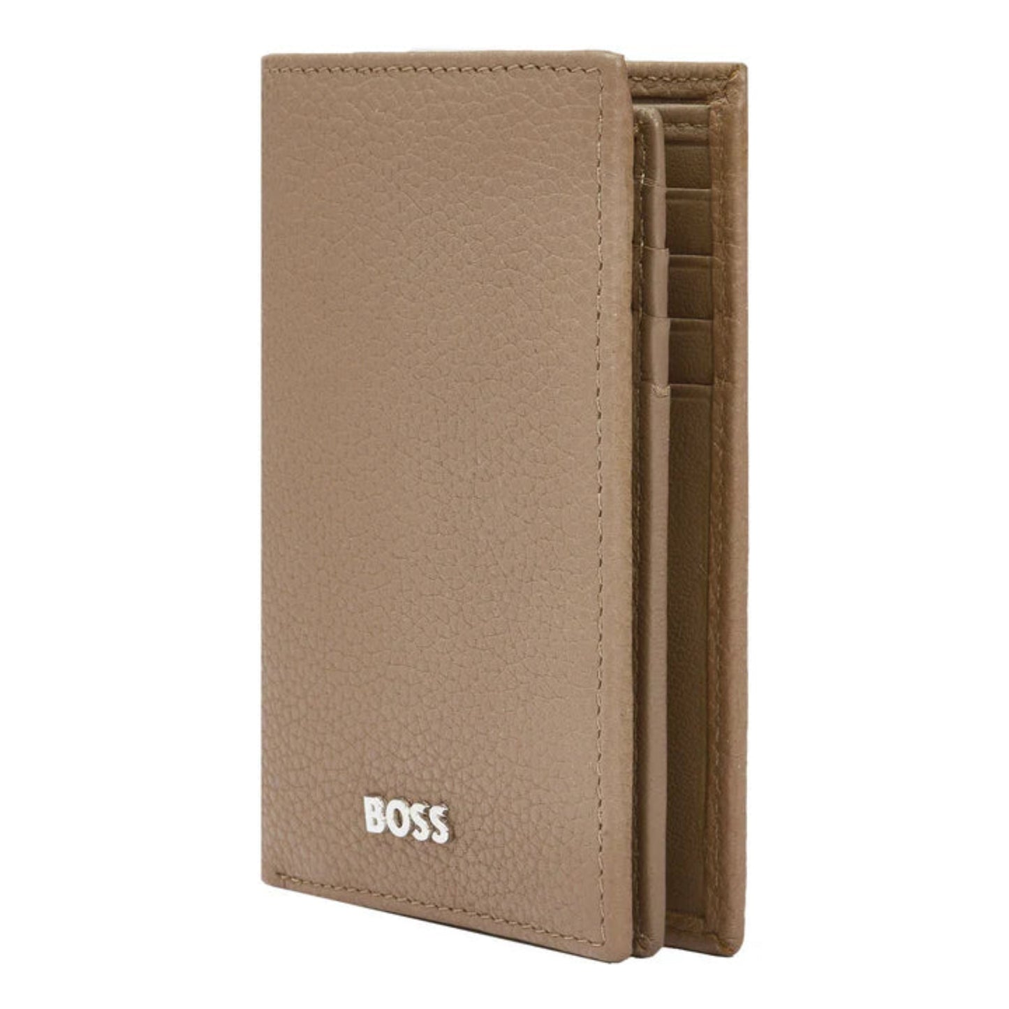 BOSS Trifold Classic Grained Card Holder