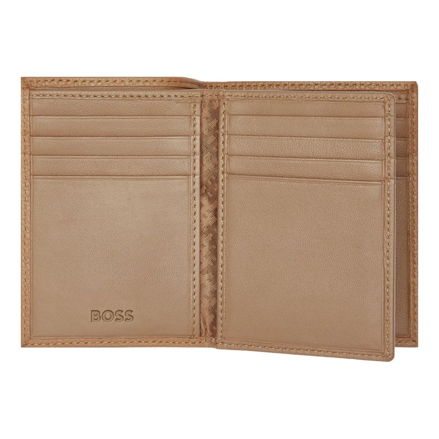 BOSS Classic Grained Card Holder (with flap and money pocket)