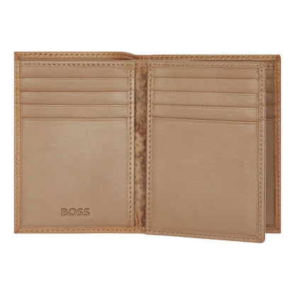 BOSS Classic Grained Card Holder (with flap and money pocket)