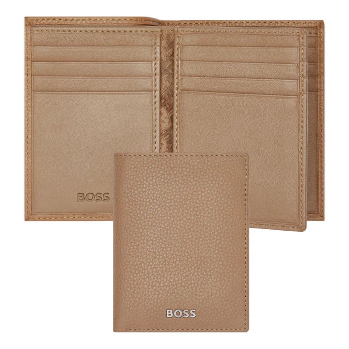 HUGO BOSS Trifold Classic Grained Camel HLF416X