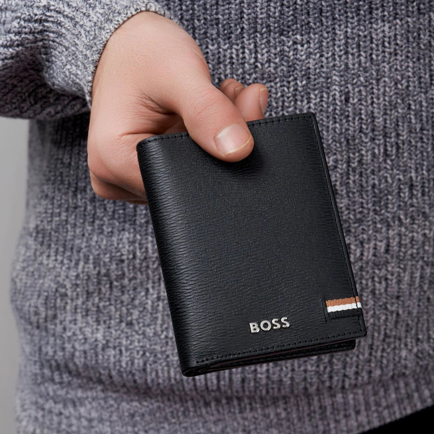 BOSS Iconic Card Holder (with flap and money pocket)