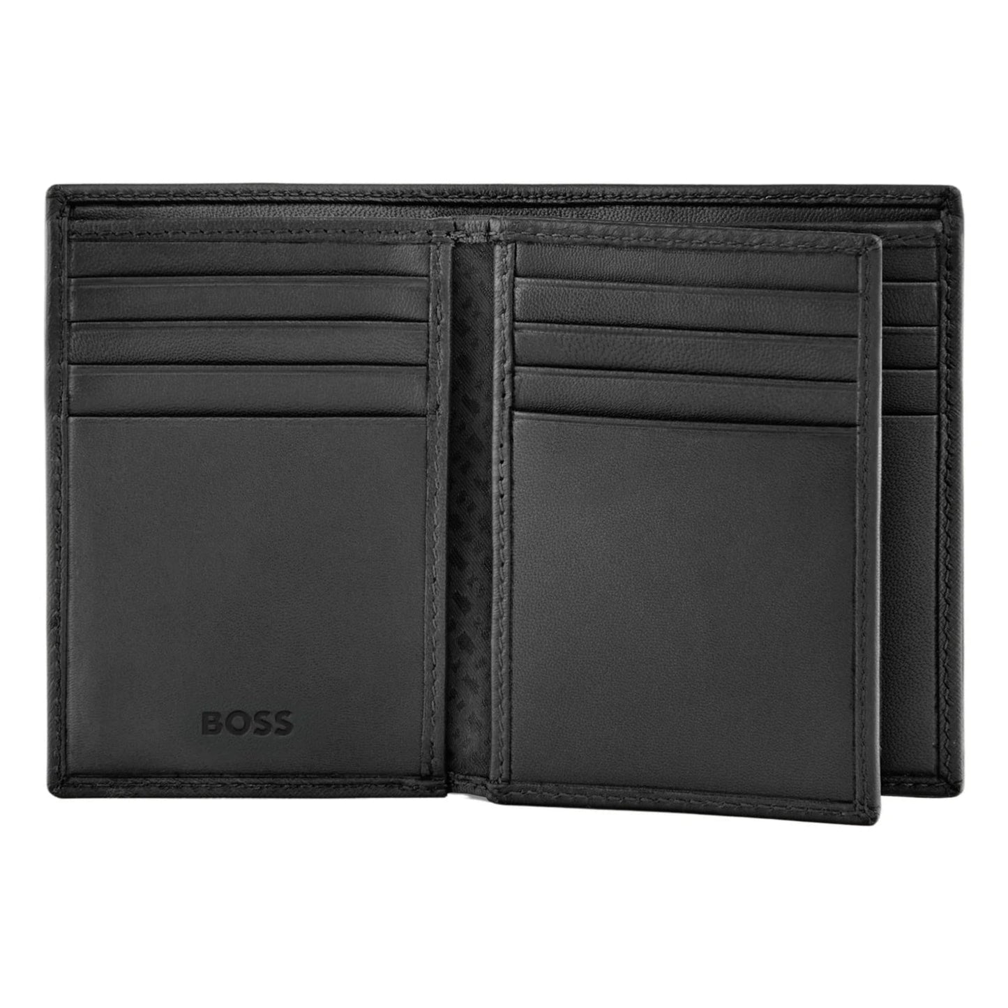 BOSS Double B Saffiano Card Holder (with flap)