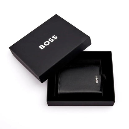 BOSS Classic Smooth Card Holder (with flap and money pocket)