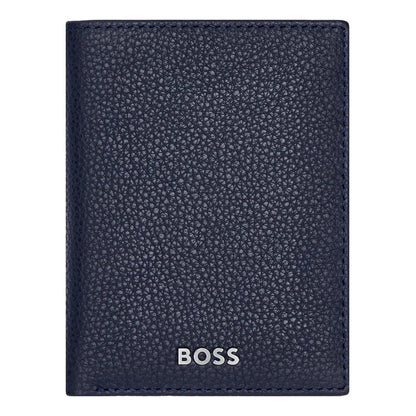 BOSS Classic Grained Card Holder (with flap and money pocket)