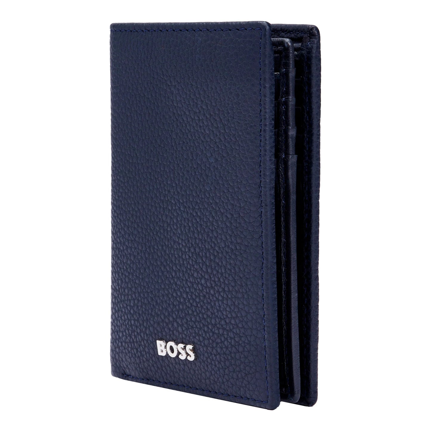 BOSS Classic Grained Card Holder (with flap and money pocket)