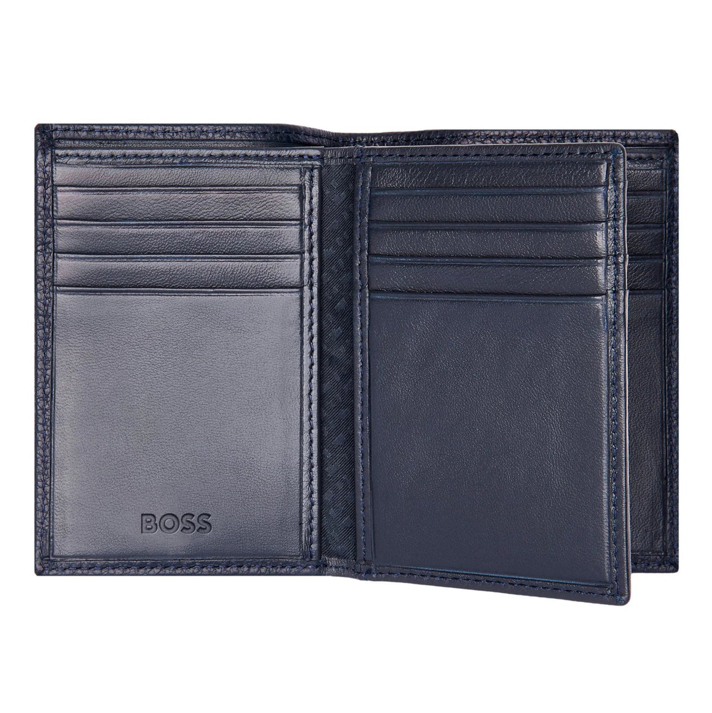 BOSS Classic Grained Card Holder (with flap and money pocket)
