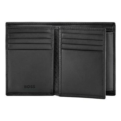 BOSS Double B Saffiano Card Holder (with flap and money pocket)